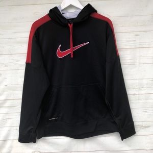 Red and Black Nike Hoodie